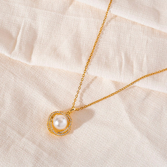 Collier fin avec perle – Subtil & Classique | Twinolo