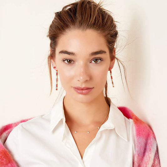 Statement Earrings with Zirconia – Timeless Shine | Twinolo