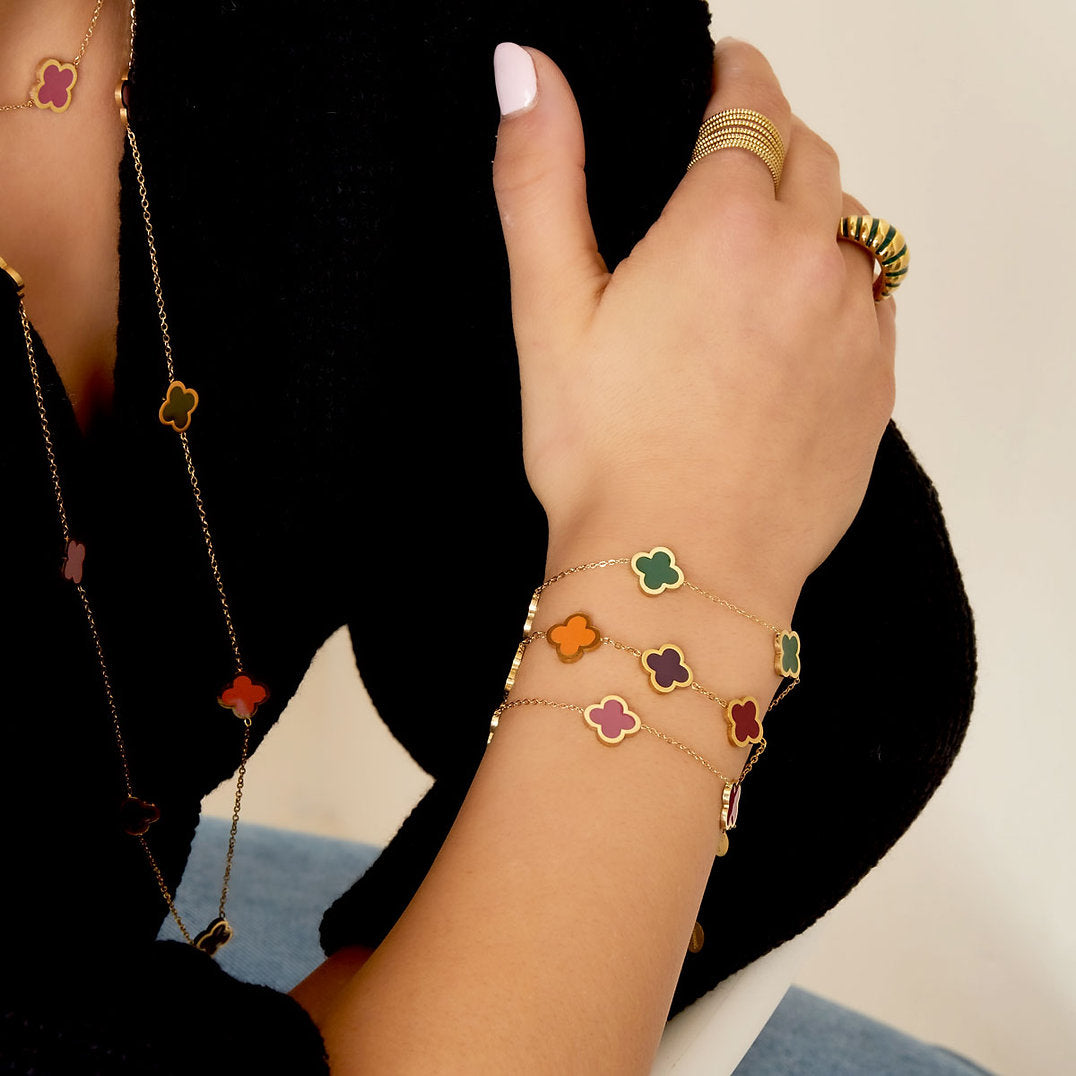 Bracelet Trèfles – Symbole de Chance | Twinolo