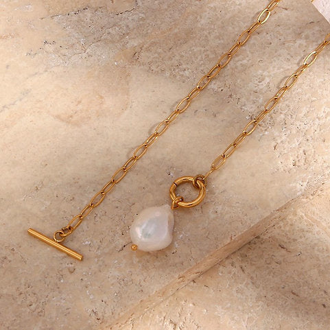 Collier avec pendentif perle de culture d'eau douce – Élégance naturelle | Twinolo