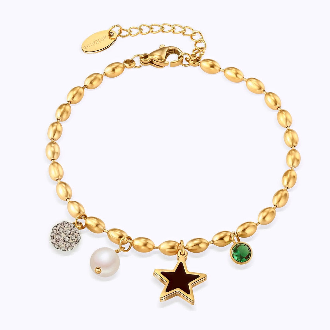Bracelet Perle et Étoile – Élégant & Ludique | Twinolo