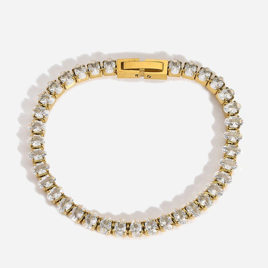 Glinsterende Tennis Armband – Klassiek & Chic | Twinolo