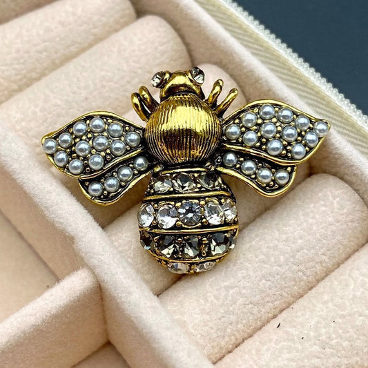 🐝 Bijenbroche - Elegante Broche met Kristallen | Twinolo