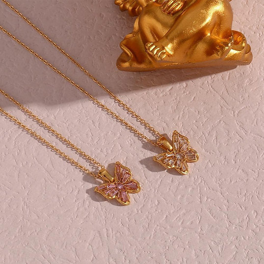 Collier avec pendentif papillon – Ludique et élégant | Twinolo