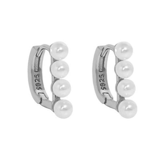 Oorhangers met Witte Zoetwaterparel – Pure Elegantie | Twinolo