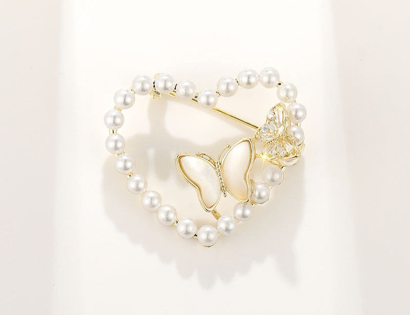 🦋 Broche Papillon - Broche Élégante avec des Perles | Twinolo