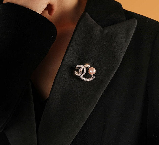 Broche - Élégante Broche en Cristaux | Twinolo