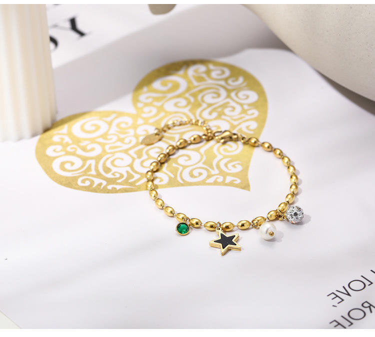 Bracelet Perle et Étoile – Élégant & Ludique | Twinolo