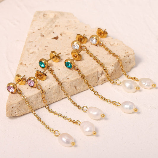 Oorhangers met Parel en Glans – Tijdloos Design | Twinolo