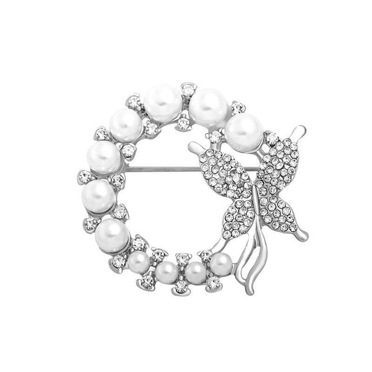 🦋 Vlinderbroche - Elegante Broche met Parel | Twinolo