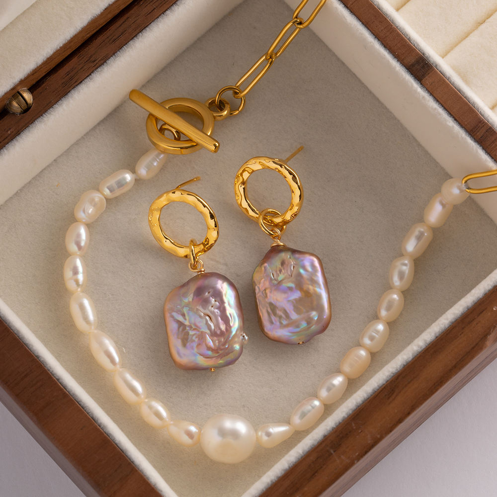 Oorhangers met Roze Zoetwaterparel – Zacht & Romantisch | Twinolo