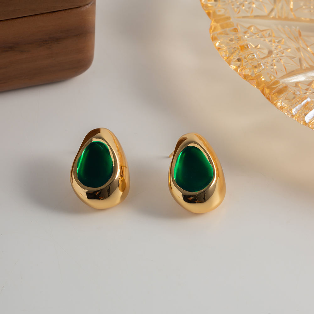Druppelvormige Oorstekers – Elegantie in Kleur | Twinolo