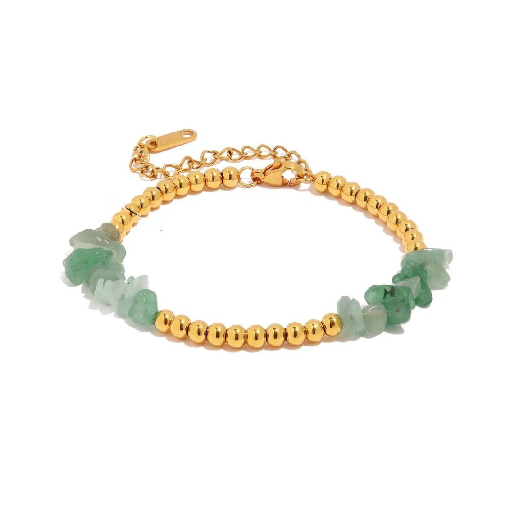 Bracelet Pierres Vertes – Naturel & Élégant | Twinolo