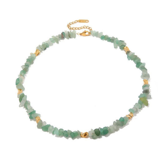 Ketting met Groene Stenen – Aards & Tijdloos | Twinolo