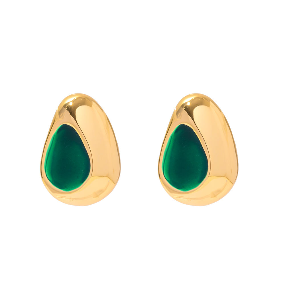 Druppelvormige Oorstekers – Elegantie in Kleur | Twinolo