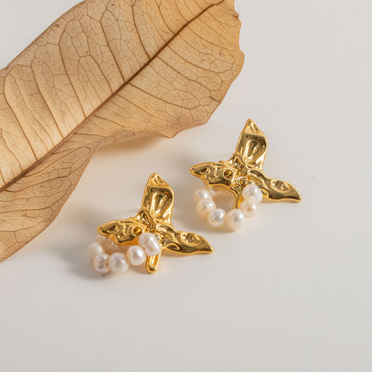 Oorhangers met Hangende Parel & Versiering – Verfijnd Ontwerp | Twinolo