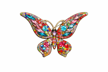 🦋 Butterfly Brooch - Elegant Brooch with Crystals | Twinolo