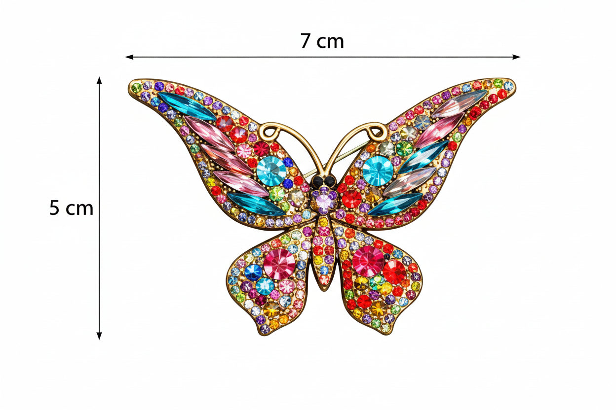 🦋 Butterfly Brooch - Elegant Brooch with Crystals | Twinolo