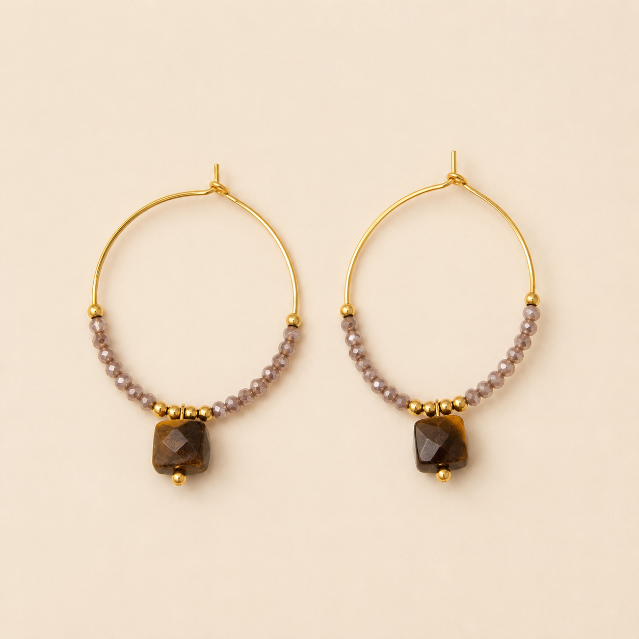 Hoepel Oorbellen met Kralen – Boho Chic | Twinolo