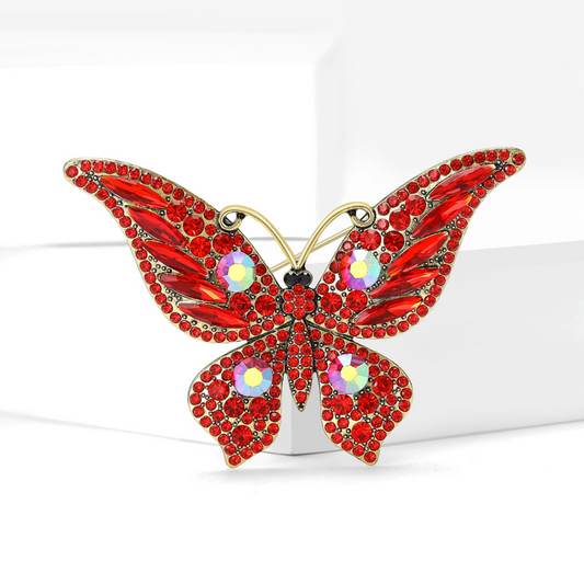🦋 Butterfly Brooch - Elegant Brooch with Crystals | Twinolo